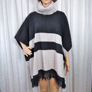 Rain + Rose Poncho Sweater